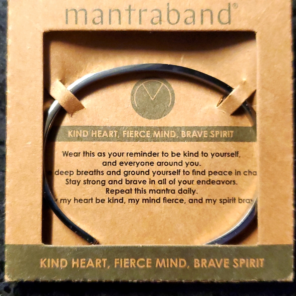 Mantraband Stainless Steel Bracelet New in Box